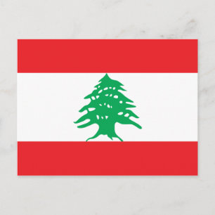 Carte postale Drapeau Liban
