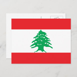 Carte Postale Drapeau libanais, Drapeau du Liban