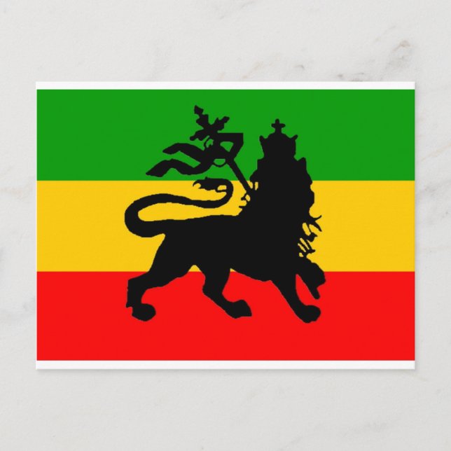 Carte Postale Drapeau Lion (Devant)