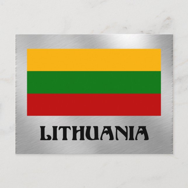 Carte Postale Drapeau lituanien (Devant)