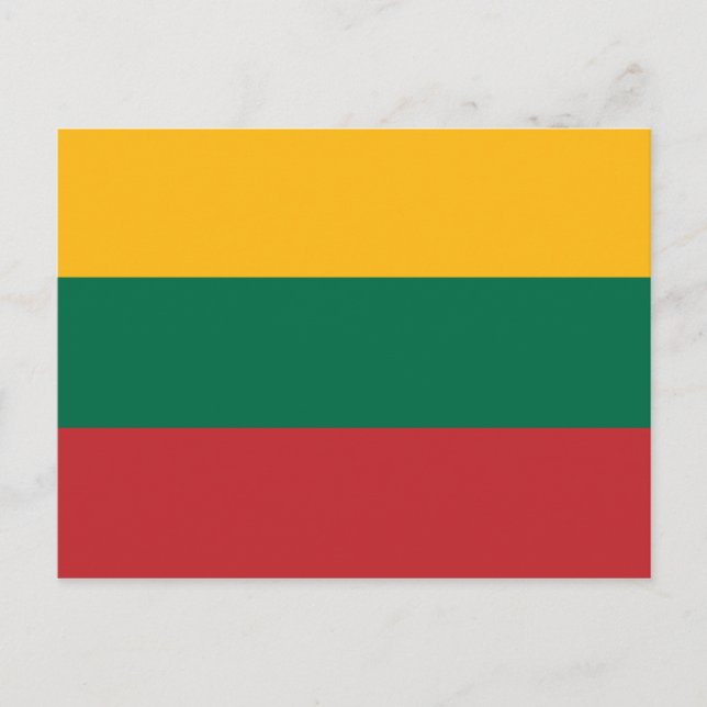Carte Postale Drapeau lituanien (Devant)