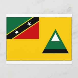 Carte Postale Drapeau local St Kitts Nevis
