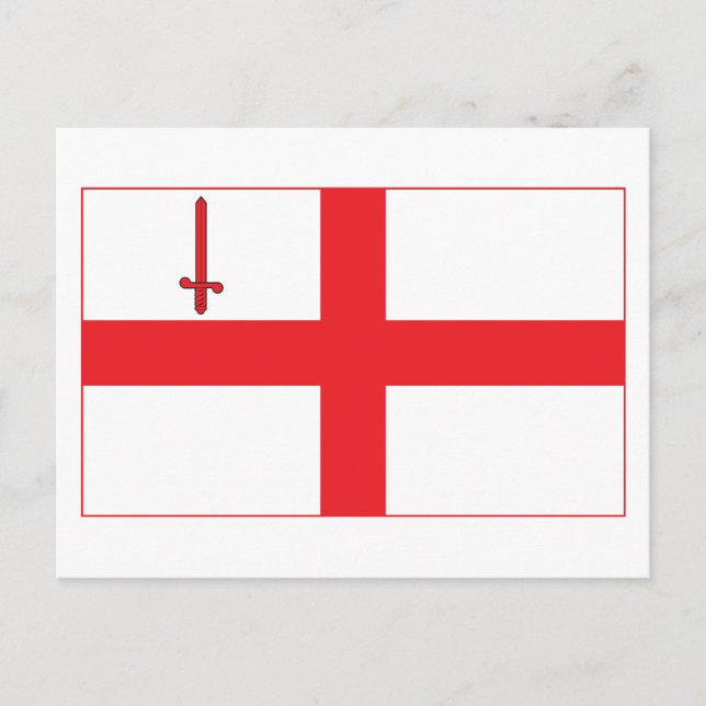 Carte postale Drapeau Londres (Devant)