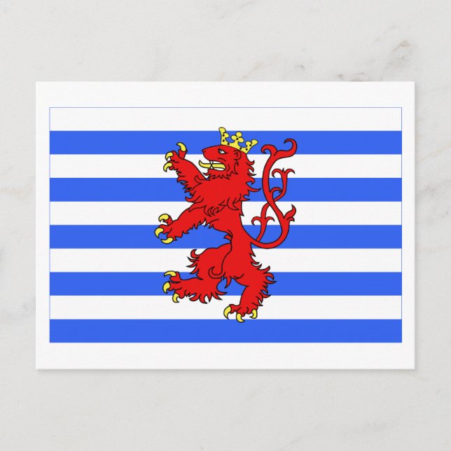 Carte Postale Drapeau luxembourgeois (de facto) (Devant)