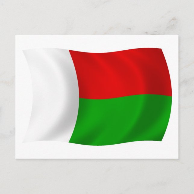 Carte postale Drapeau Madagascar (Devant)