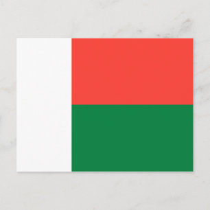 Carte postale Drapeau Madagascar