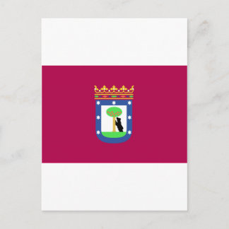 Carte Postale Drapeau Madrid Espagne (Ville)