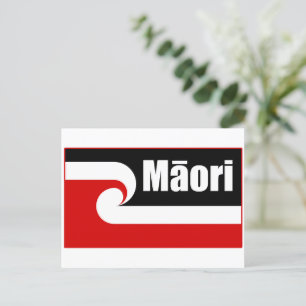 Carte Postale Drapeau Maori, Drapeau Tino Rangatiratanga, Maori