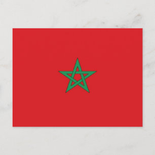 Carte Postale Drapeau Maroc