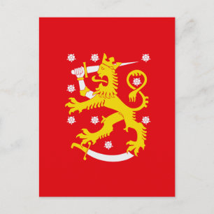 Carte Postale Drapeau médiéval de Finlande