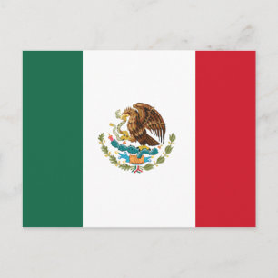 Carte Postale Drapeau mexicain classique