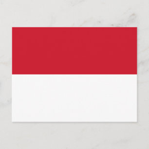 Carte postale Drapeau Monaco