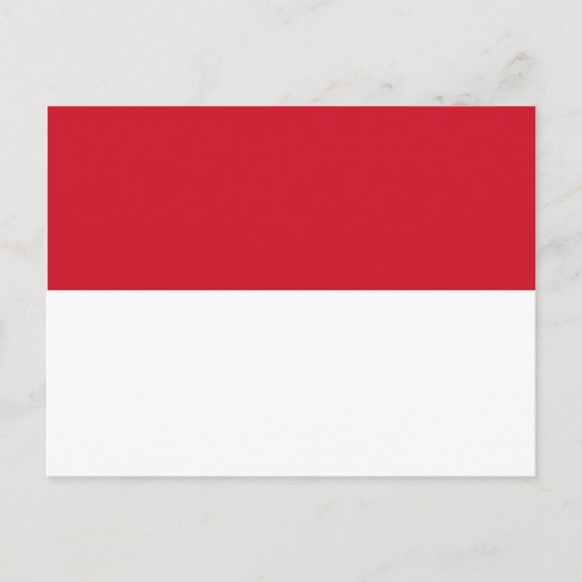 Carte postale Drapeau Monaco (Devant)
