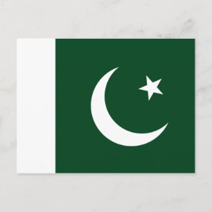 Carte Postale Drapeau mondial du Pakistan
