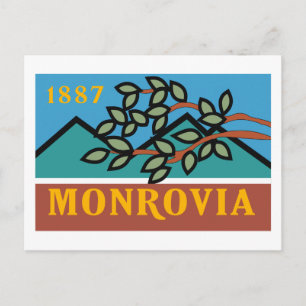 Carte postale Drapeau Monrovia