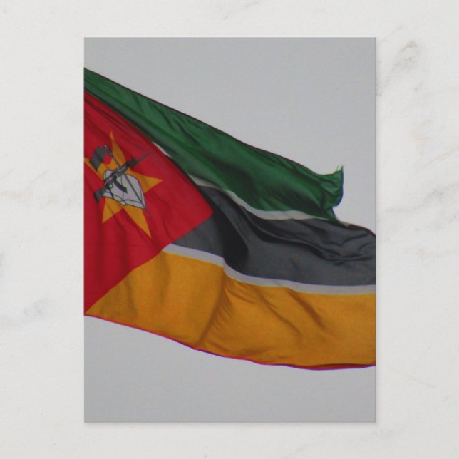 Carte Postale drapeau mozambique (Devant)