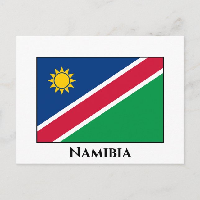 Carte Postale Drapeau namibien (Devant)