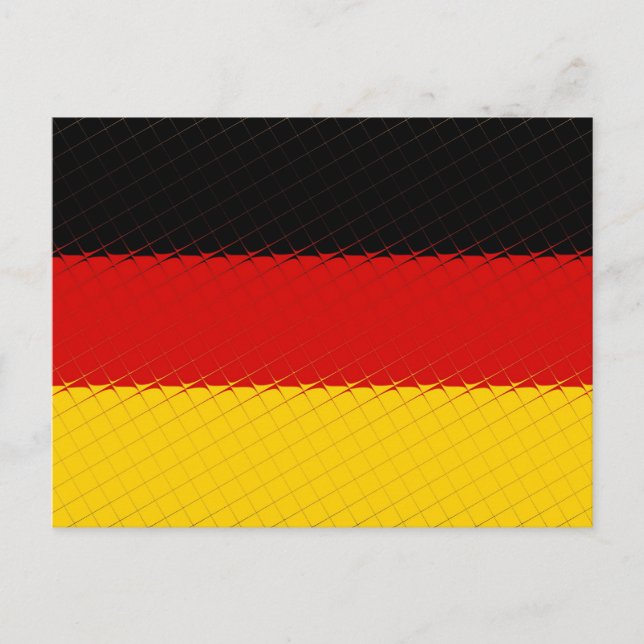 Carte Postale Drapeau national d'Allemagne (Devant)