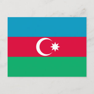 Carte Postale Drapeau national d'Azerbaïdjan