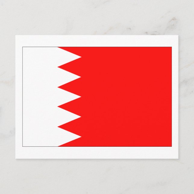 Carte Postale Drapeau national de Bahreïn (Devant)