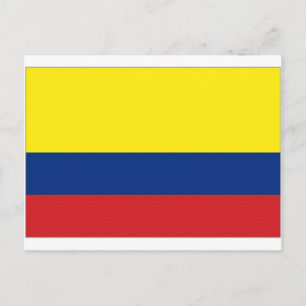 Carte Postale Drapeau national de Colombie
