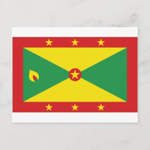 Carte Postale Drapeau national de la Grenade