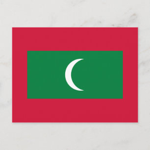 Carte Postale Drapeau national des Maldives