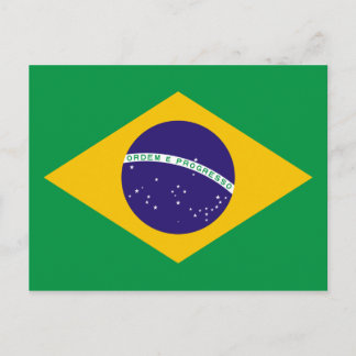 Carte Postale Drapeau national du Brésil
