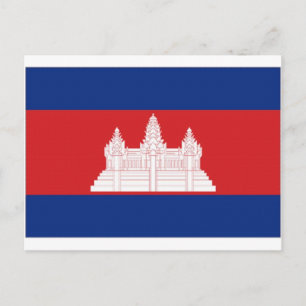 Carte Postale Drapeau national du Cambodge