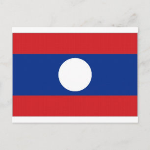 Carte Postale Drapeau national du Laos