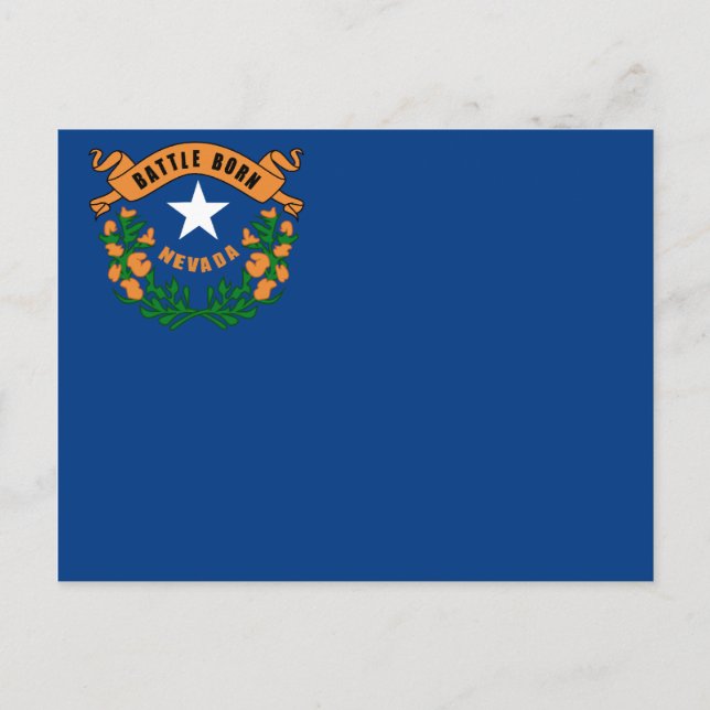 Carte Postale Drapeau national du Nevada (Devant)