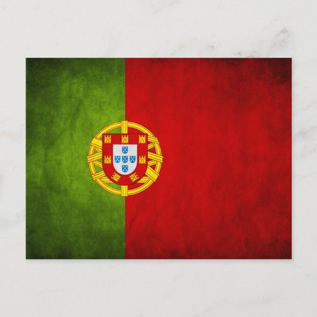 Carte Postale Drapeau national du Portugal (Devant)