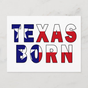 Carte Postale Drapeau né au Texas