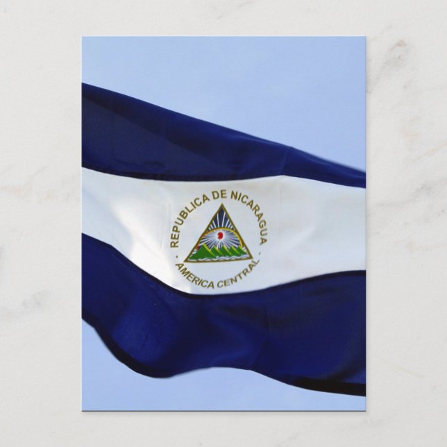 Carte Postale drapeau nicaraguayen (Devant)