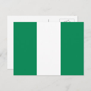 Carte Postale Drapeau nigérian, Drapeau du Nigeria