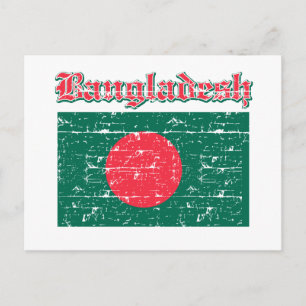 Carte Postale Drapeau noir du Bangladesh