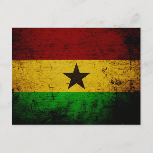 Carte Postale Drapeau noir du Ghana