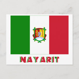 Carte Postale Drapeau non officiel de Nayarit