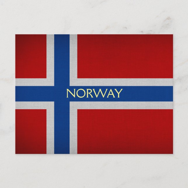 Carte Postale Drapeau norvégien (Devant)