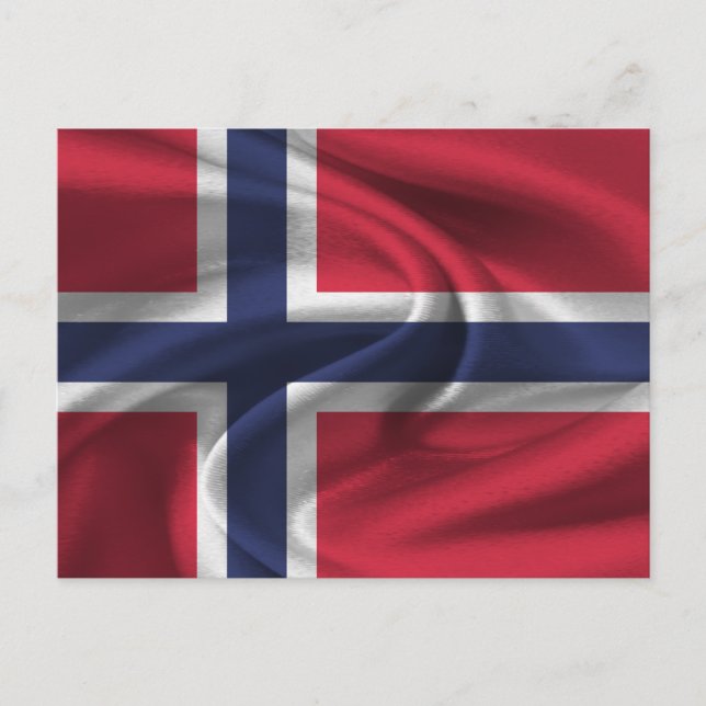 Carte Postale Drapeau norvégien (Devant)