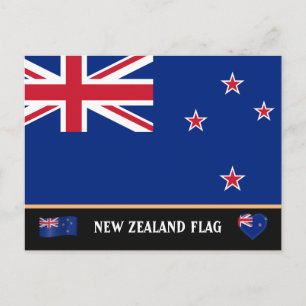Carte Postale Drapeau Nouvelle-Zélande & Voyage en Nouvelle-Zéla