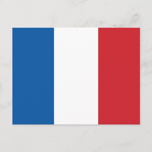 Carte Postale Drapeau ordinaire de France (Devant)