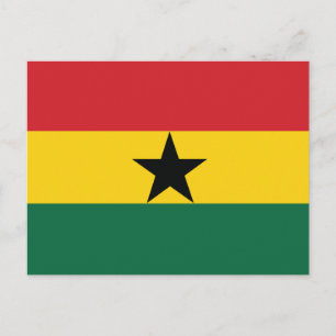 Carte Postale Drapeau ordinaire du Ghana