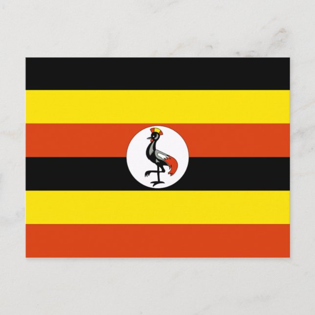 Carte Postale drapeau ouganda (Devant)