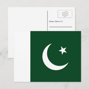 Carte Postale Drapeau pakistanais, Drapeau du Pakistan