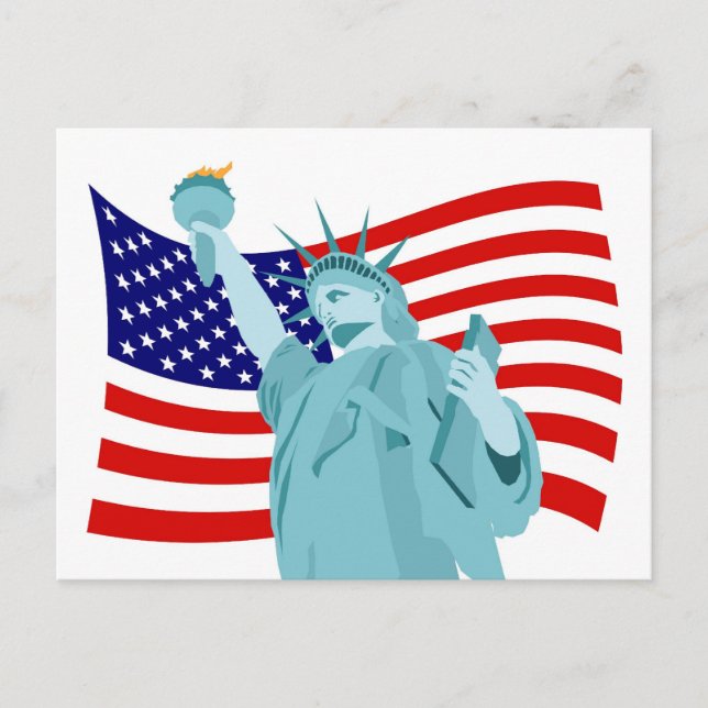 Carte Postale Drapeau patriotique (Devant)