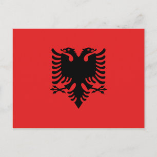 Carte Postale Drapeau patriotique albanais