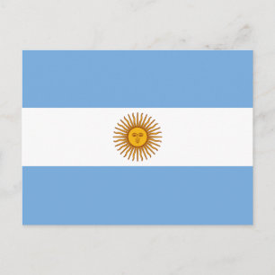 Carte Postale Drapeau patriotique argentin