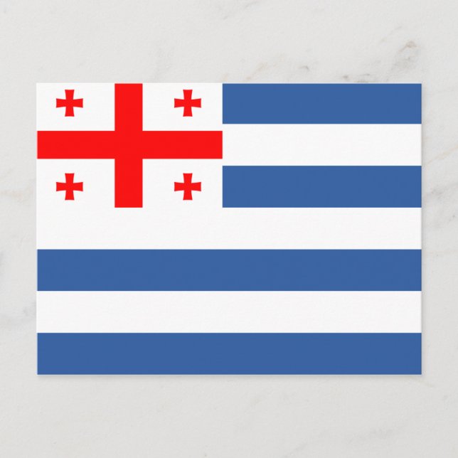 Carte Postale Drapeau patriotique d'Adjara (Devant)