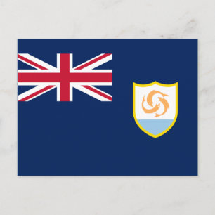 Carte Postale Drapeau patriotique d'Anguilla